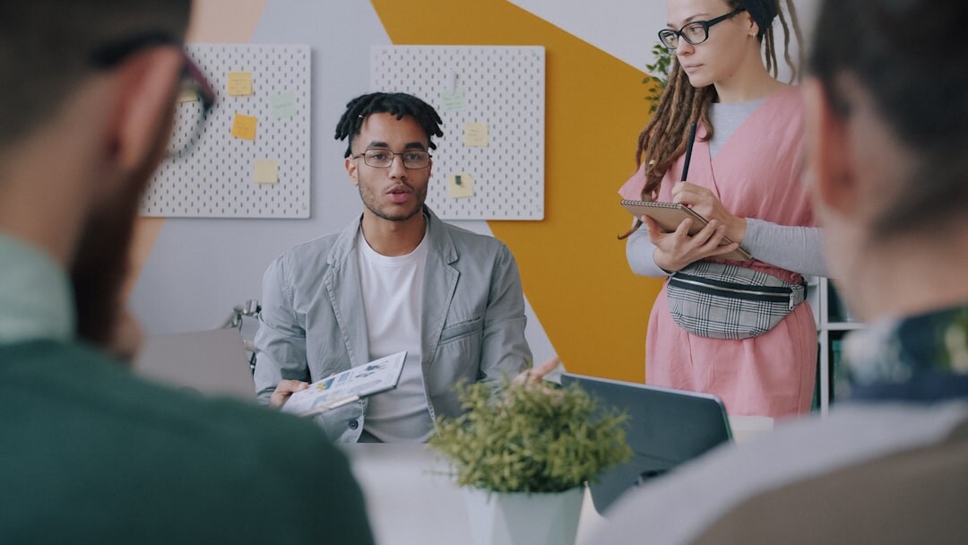 diverse people in discussion